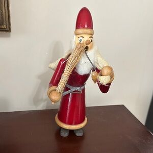 Wooden Santa incense German smoker